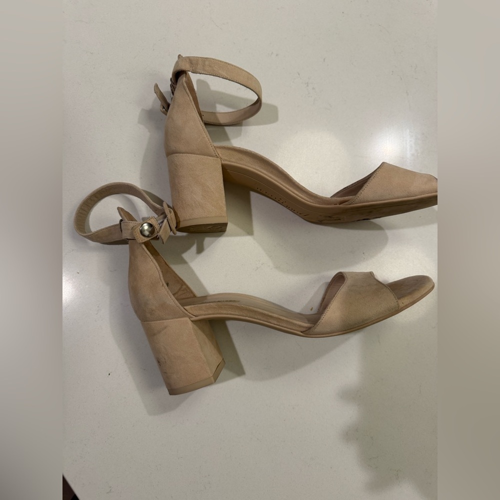 Paul Green Carolina Suede Block Hill Sandals Size 9.5